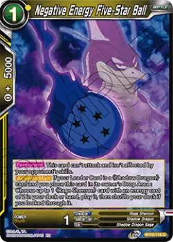 Negative Energy Five-Star Ball 「BT12-116」「EN」