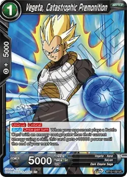 Vegeta, Catastrophic Premonition 「BT12-132」「EN」