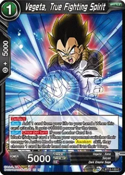 Vegeta, True Fighting Spirit 「BT12-133_PR」「EN」