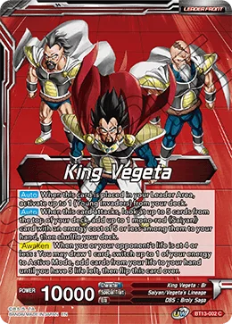 King Vegeta 「BT13-002」「EN」