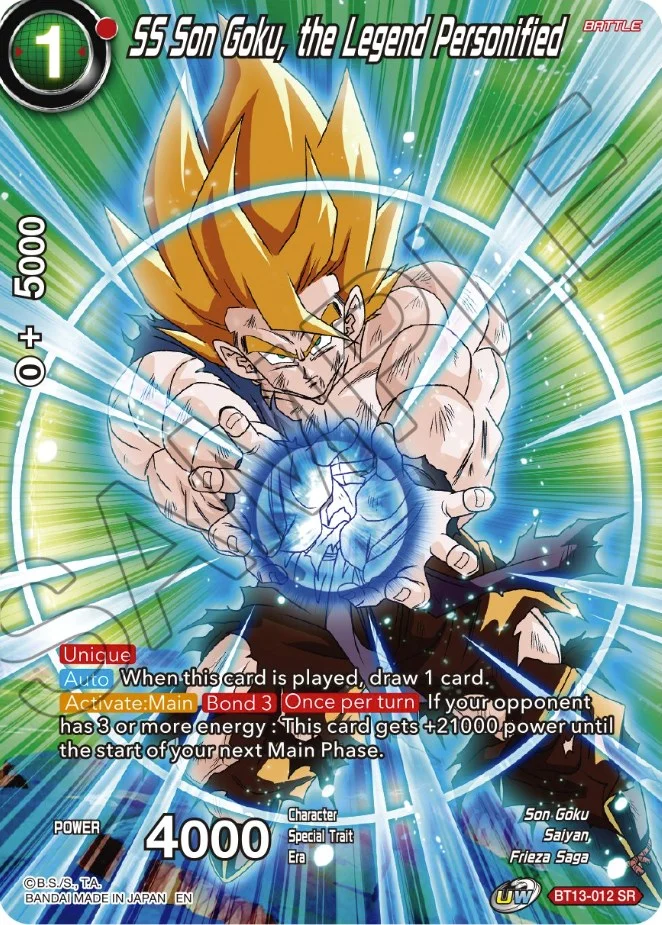 SS Son Goku, the Legend Personified 「BT13-012」「EN」