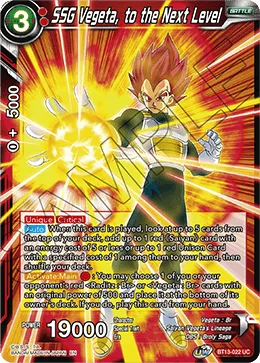 SSG Vegeta, to the Next Level 「BT13-022」「EN」
