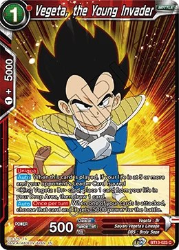 Vegeta, the Young Invader 「BT13-023」「EN」