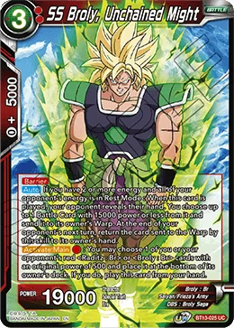SS Broly, Unchained Might 「BT13-025」「EN」