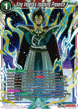 King Vegeta's Imposing Presence 「BT13-030」「EN」