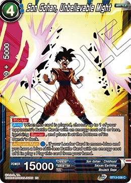 Son Gohan, Unbelievable Might 「BT13-038」「EN」