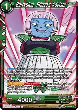 Berryblue, Frieza's Advisor 「BT13-080」「EN」