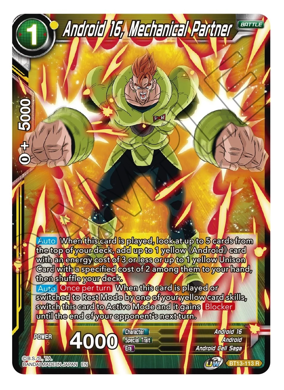 Android 16, Mechanical Partner 「BT13-113」「EN」