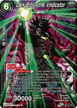 Dark Broly, the Vindicator 「BT13-136」「EN」