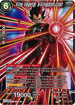 King Vegeta, a Kingdom Lost 「BT13-146」「EN」