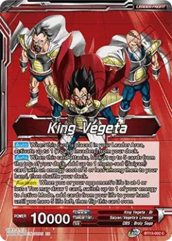 King Vegeta #BT13-002 · Dragon Ball Super CCG