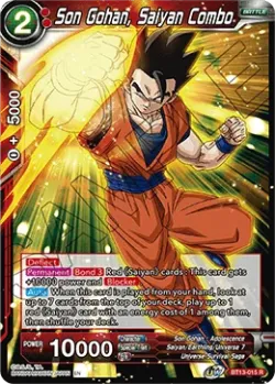 Son Gohan, Saiyan Combo #BT13-015 · Dragon Ball Super CCG