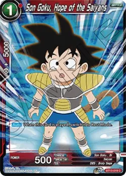 Son Goku, Hope of the Saiyans #BT13-019 · Dragon Ball Super CCG