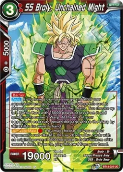 SS Broly, Unchained Might #BT13-025 · Dragon Ball Super CCG