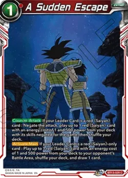 A Sudden Escape #BT13-029 · Dragon Ball Super CCG
