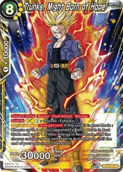 Trunks, Might Born of Hope #BT13-101 · Dragon Ball Super CCG