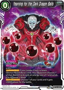 Yearning for the Dark Dragon Balls 「BT13-149」「EN」