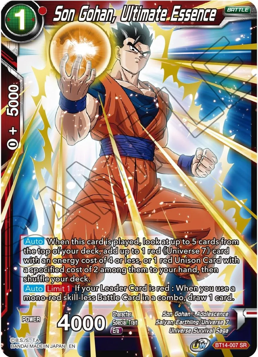 Son Gohan, Ultimate Essence 「BT14-007_PR」「EN」