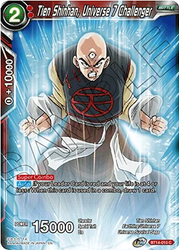 Tien Shinhan, Universe 7 Challenger 「BT14-010」「EN」