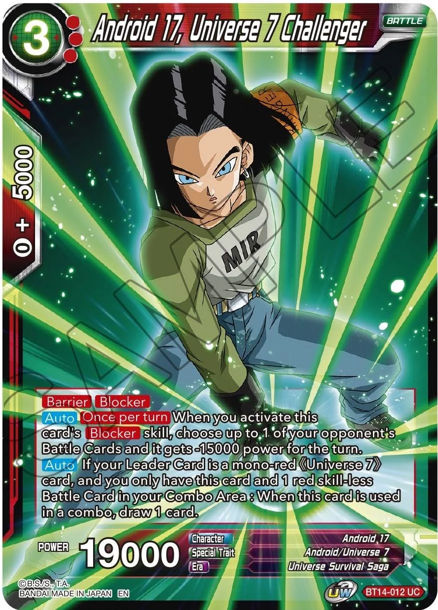 Android 17, Universe 7 Challenger 「BT14-012」「EN」