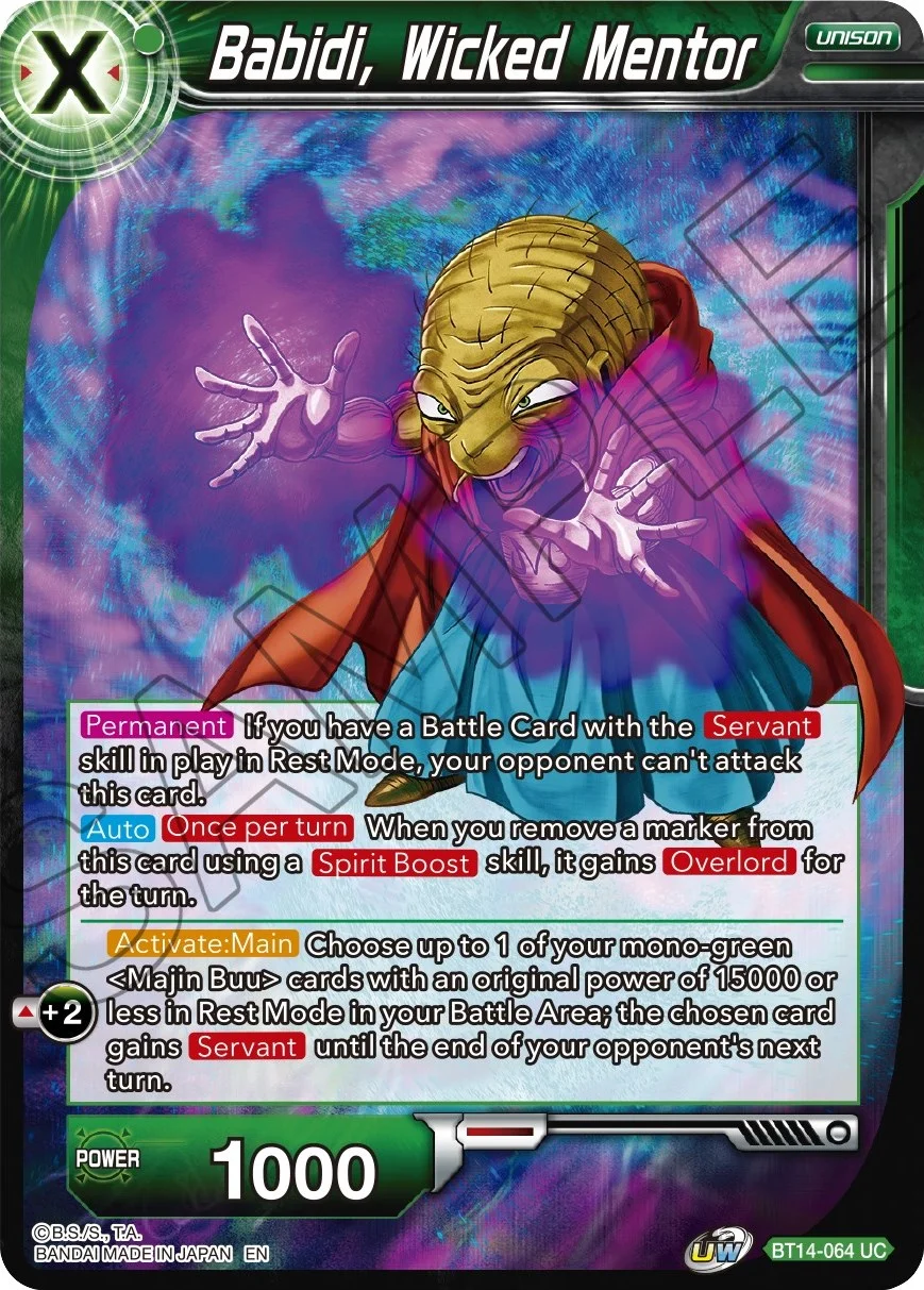Babidi, Wicked Mentor 「BT14-064」「EN」