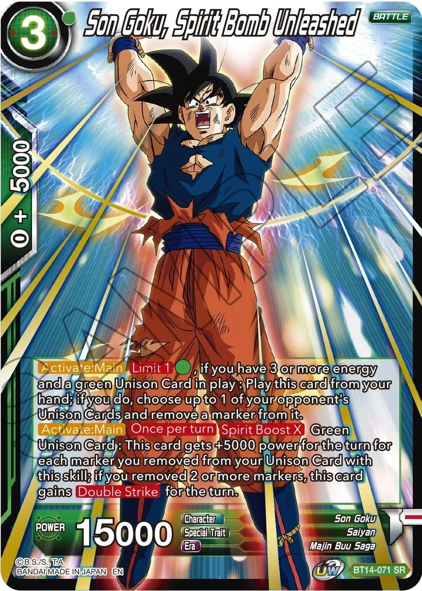 Son Goku, Spirit Bomb Unleashed 「BT14-071」「EN」