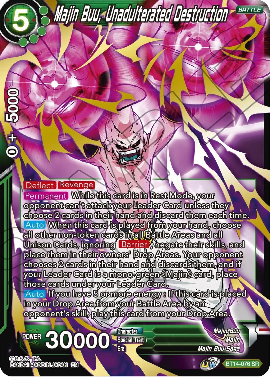 Majin Buu, Unadulterated Destruction 「BT14-076」「EN」