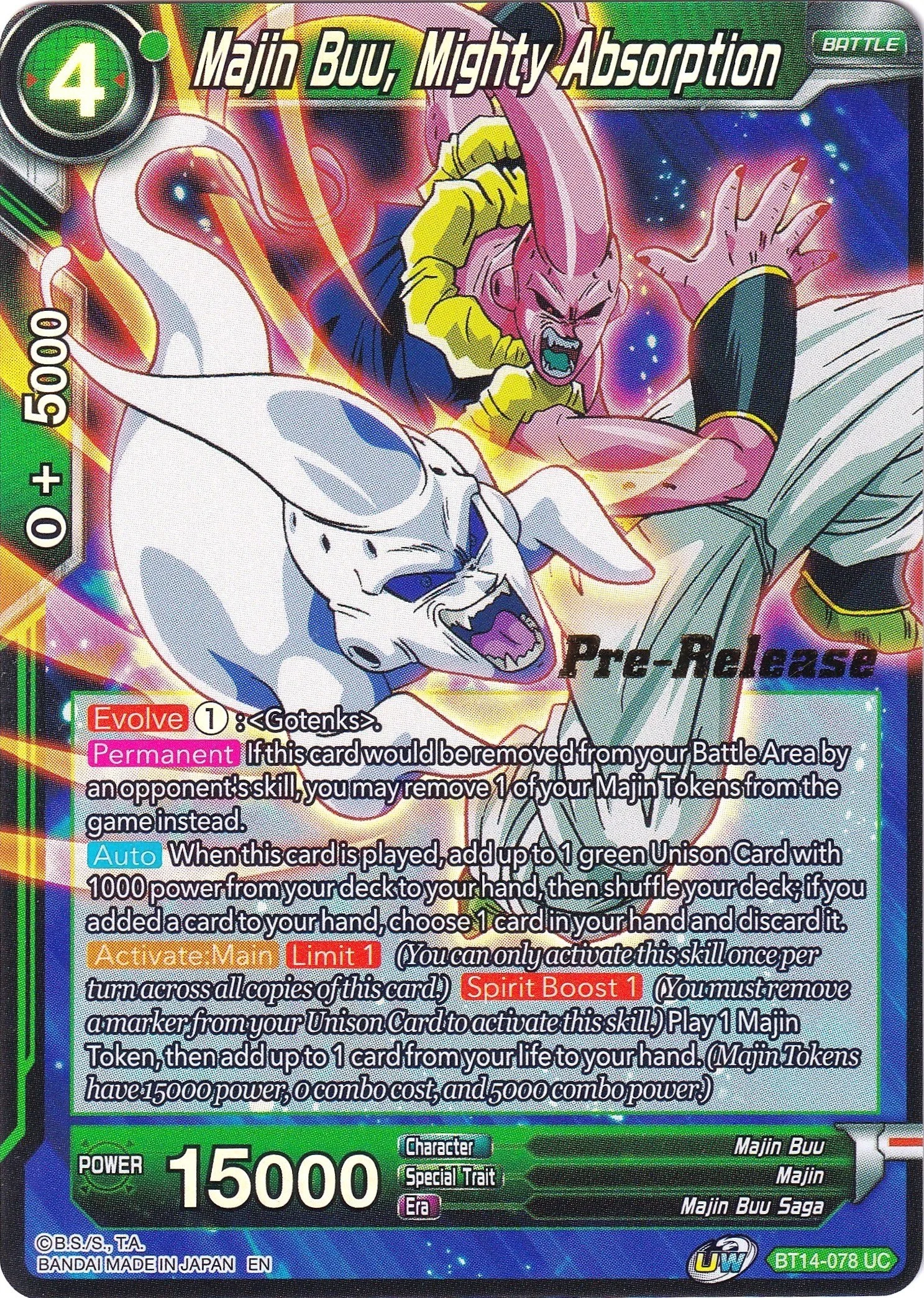 Majin Buu, Mighty Absorption 「BT14-078」「EN」