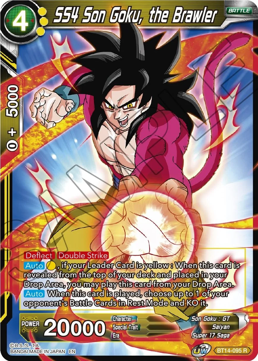 SS4 Son Goku, the Brawler 「BT14-095」「EN」