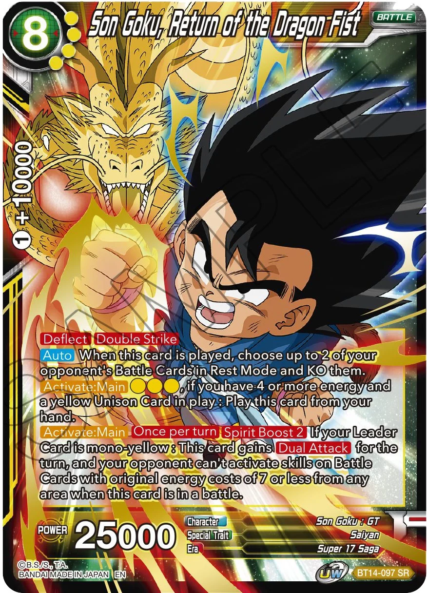 Son Goku, Return of the Dragon Fist 「BT14-097」「EN」