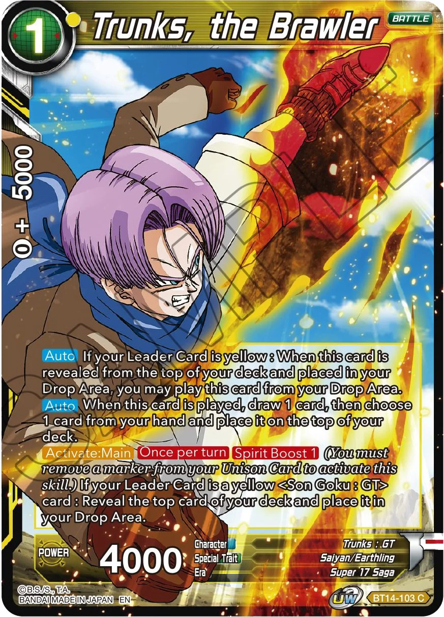 Trunks, the Brawler 「BT14-103」「EN」