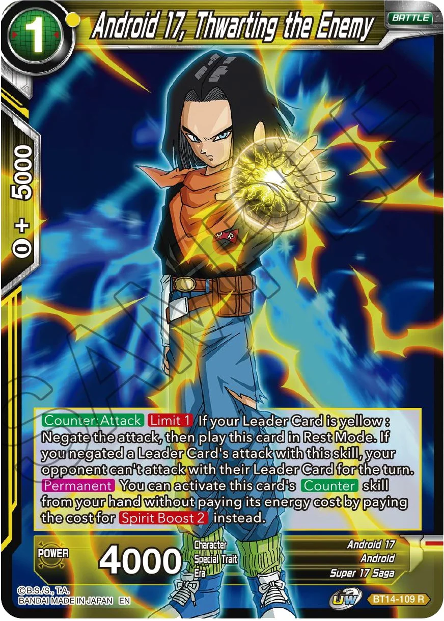 Android 17, Thwarting the Enemy 「BT14-109」「EN」