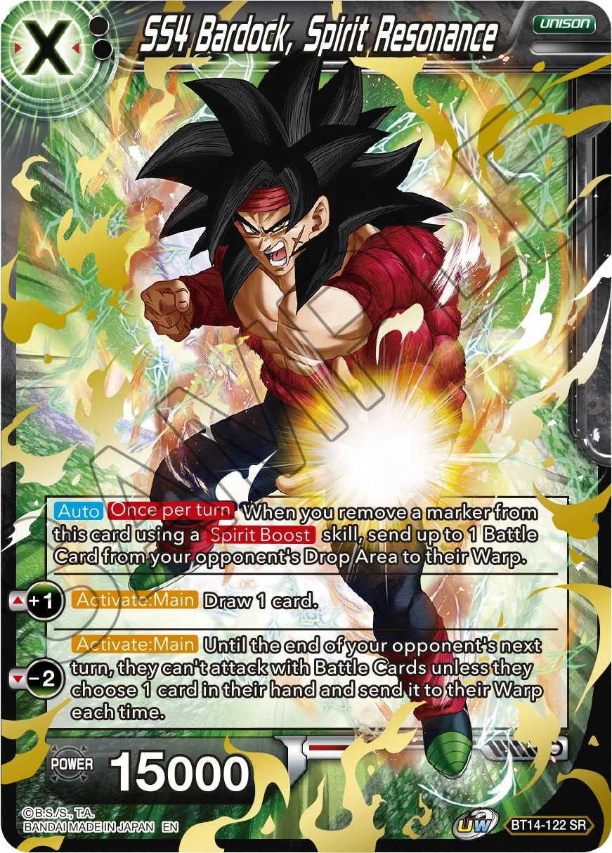 SS4 Bardock, Spirit Resonance 「BT14-122」「EN」