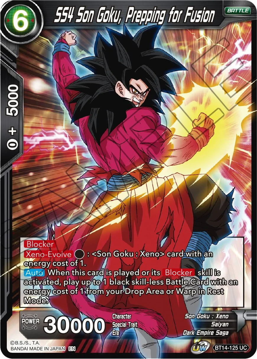 SS4 Son Goku, Prepping for Fusion 「BT14-125」「EN」