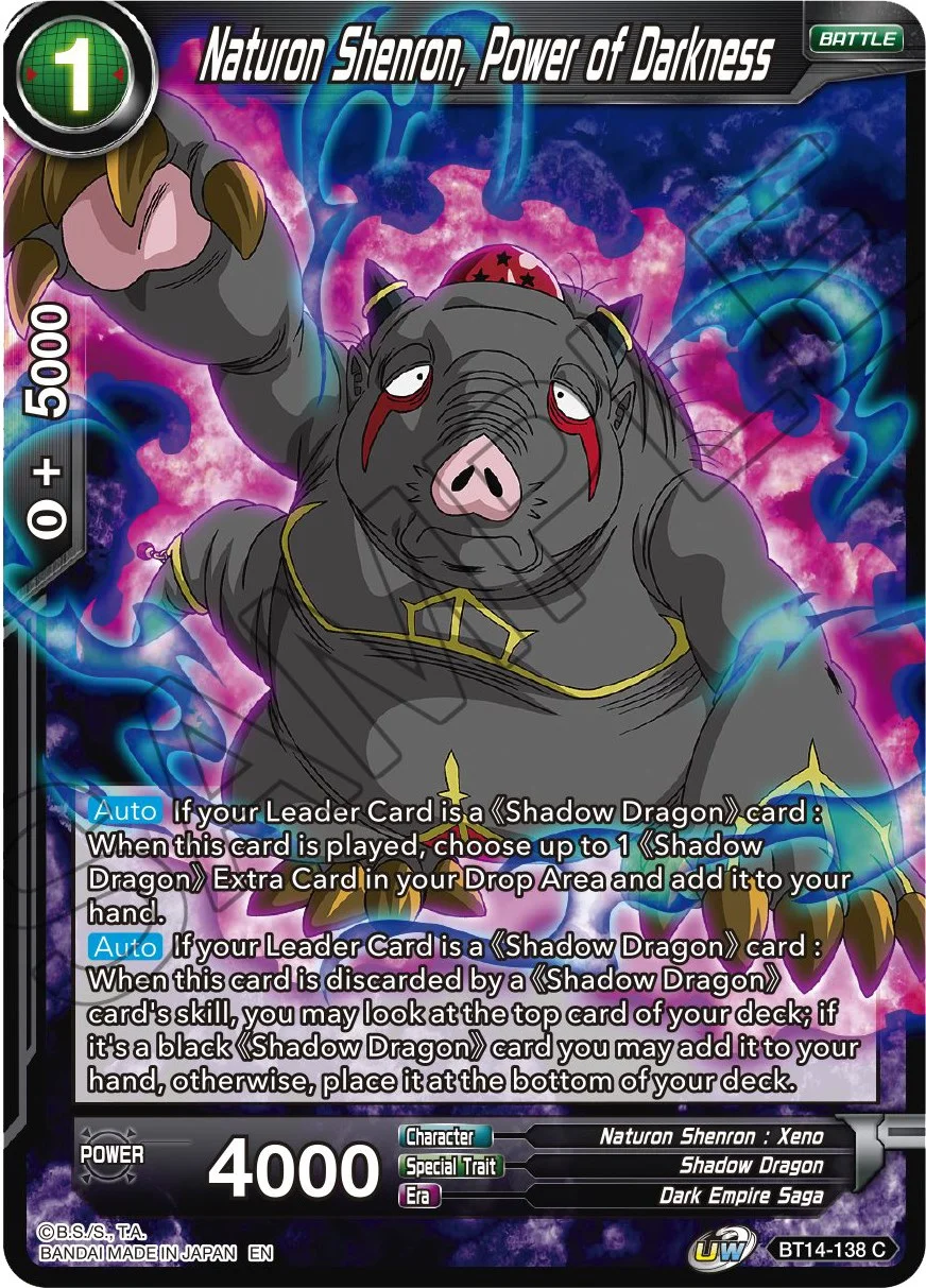Naturon Shenron, Power of Darkness 「BT14-138」「EN」