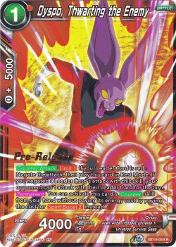 Dyspo, Thwarting the Enemy #BT14-019 · Dragon Ball Super CCG