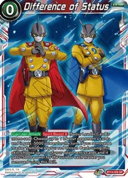 Difference of Status #BT14-029_PR02 · Dragon Ball Super CCG
