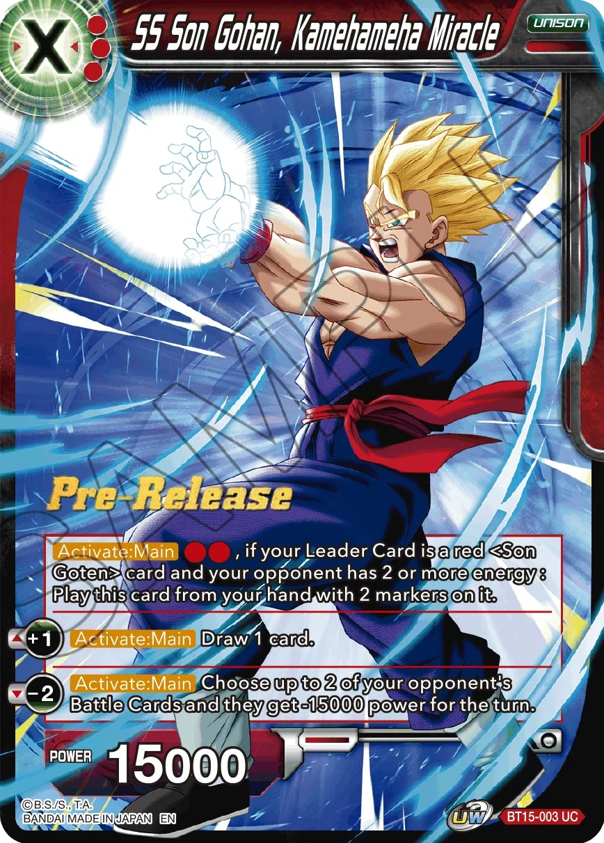 SS Son Gohan, Kamehameha Miracle 「BT15-003」「EN」