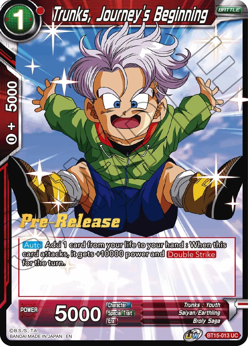 Trunks, Journey's Beginning 「BT15-013」「EN」