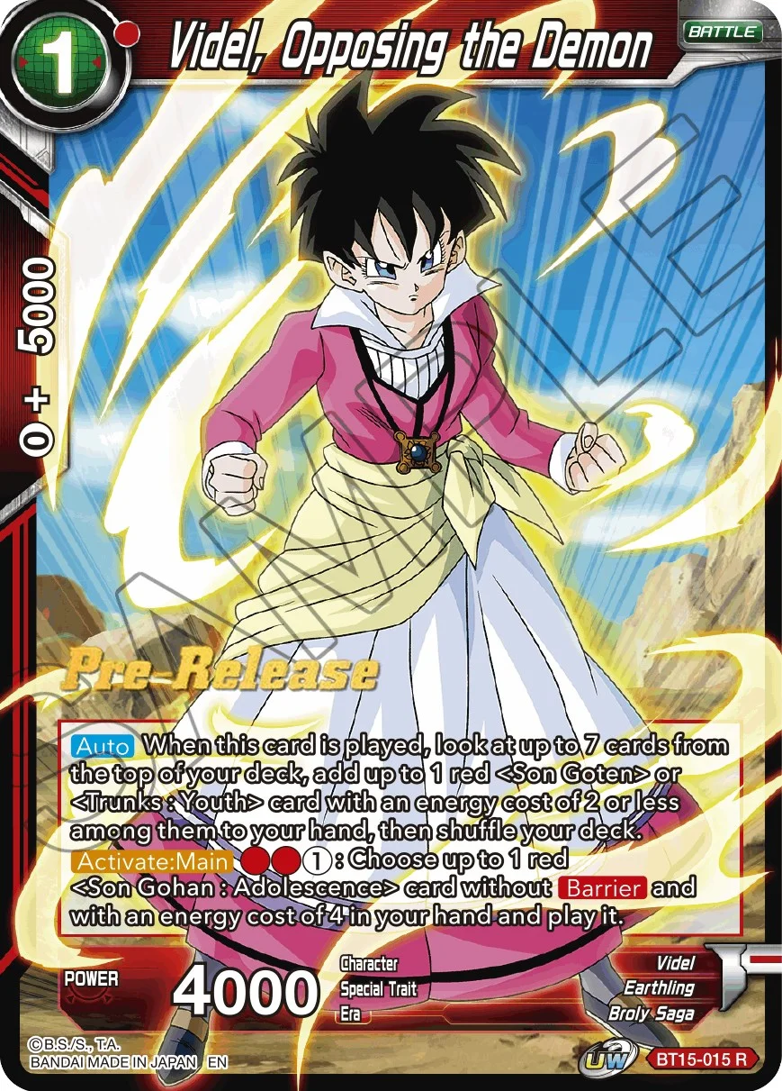 Videl, Opposing the Demon 「BT15-015」「EN」