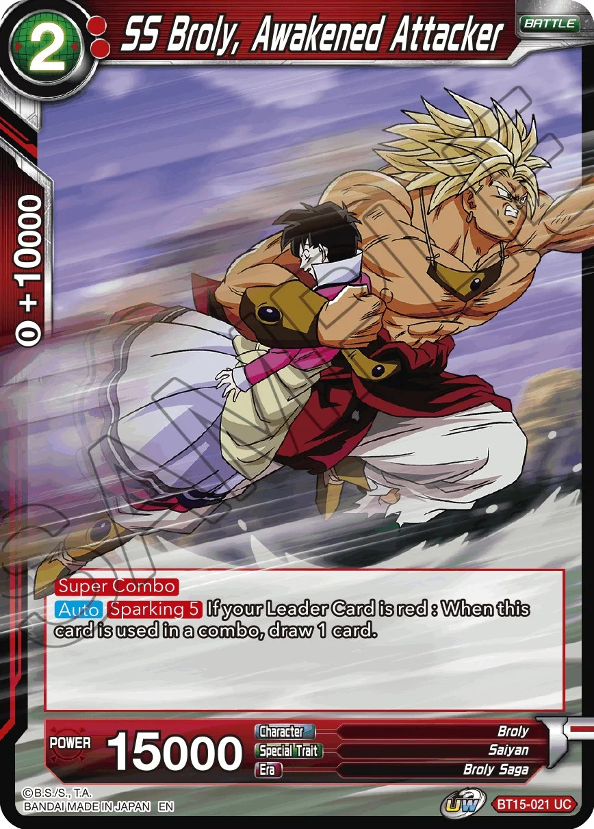 SS Broly, Awakened Attacker 「BT15-021」「EN」