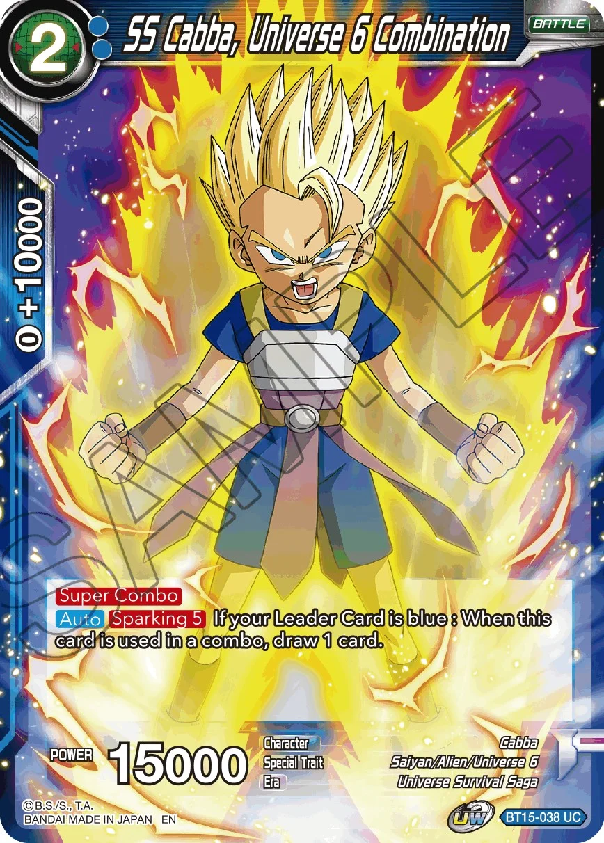 SS Cabba, Universe 6 Combination 「BT15-038」「EN」