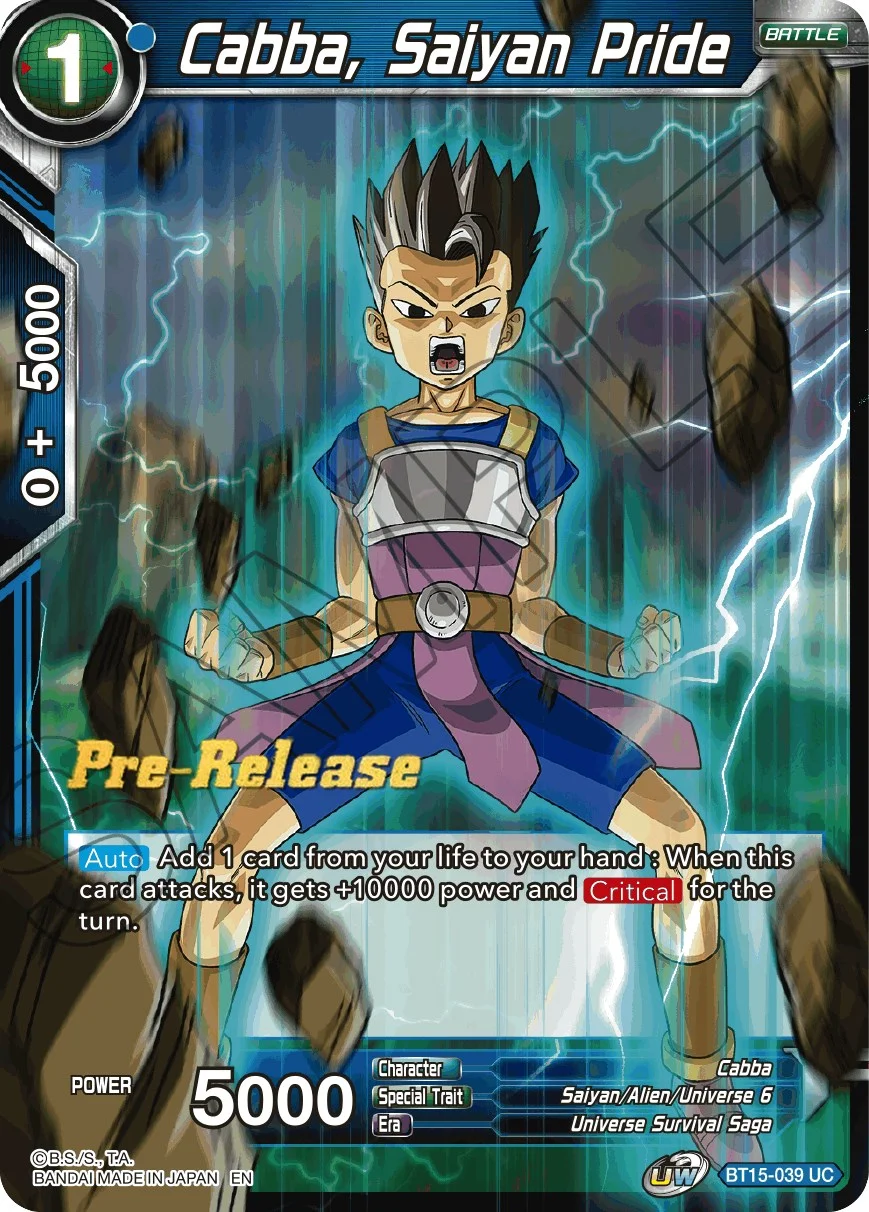Cabba, Saiyan Pride 「BT15-039」「EN」