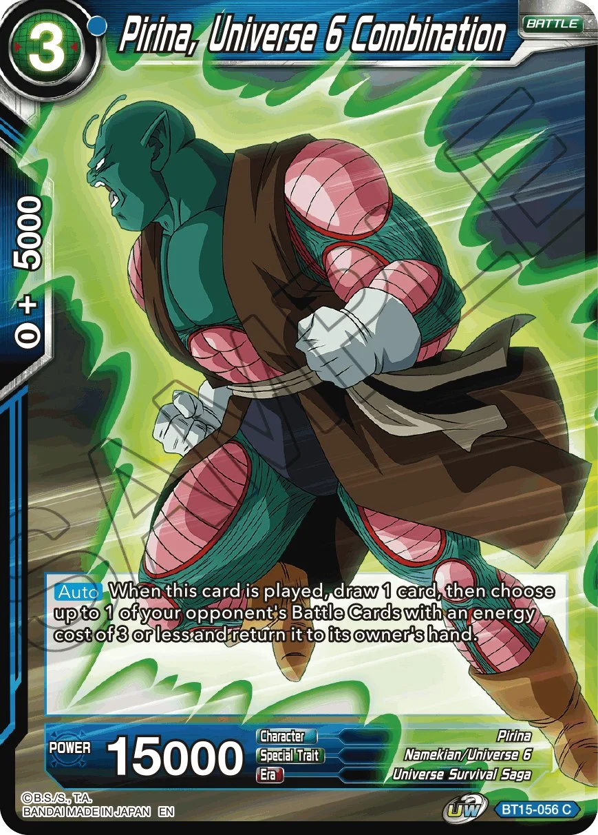 Pirina, Universe 6 Combination 「BT15-056」「EN」