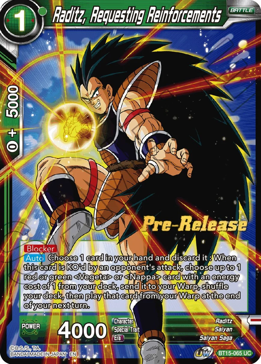 Raditz, Requesting Reinforcements 「BT15-065」「EN」