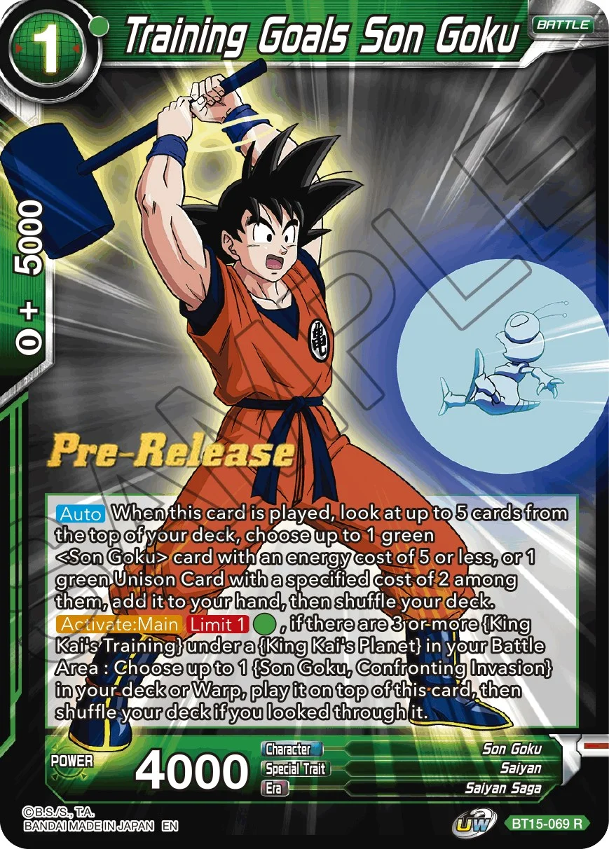 Training Goals Son Goku 「BT15-069」「EN」