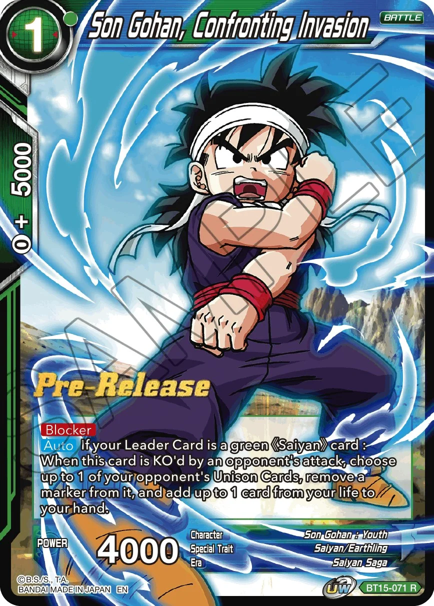 Son Gohan, Confronting Invasion 「BT15-071」「EN」