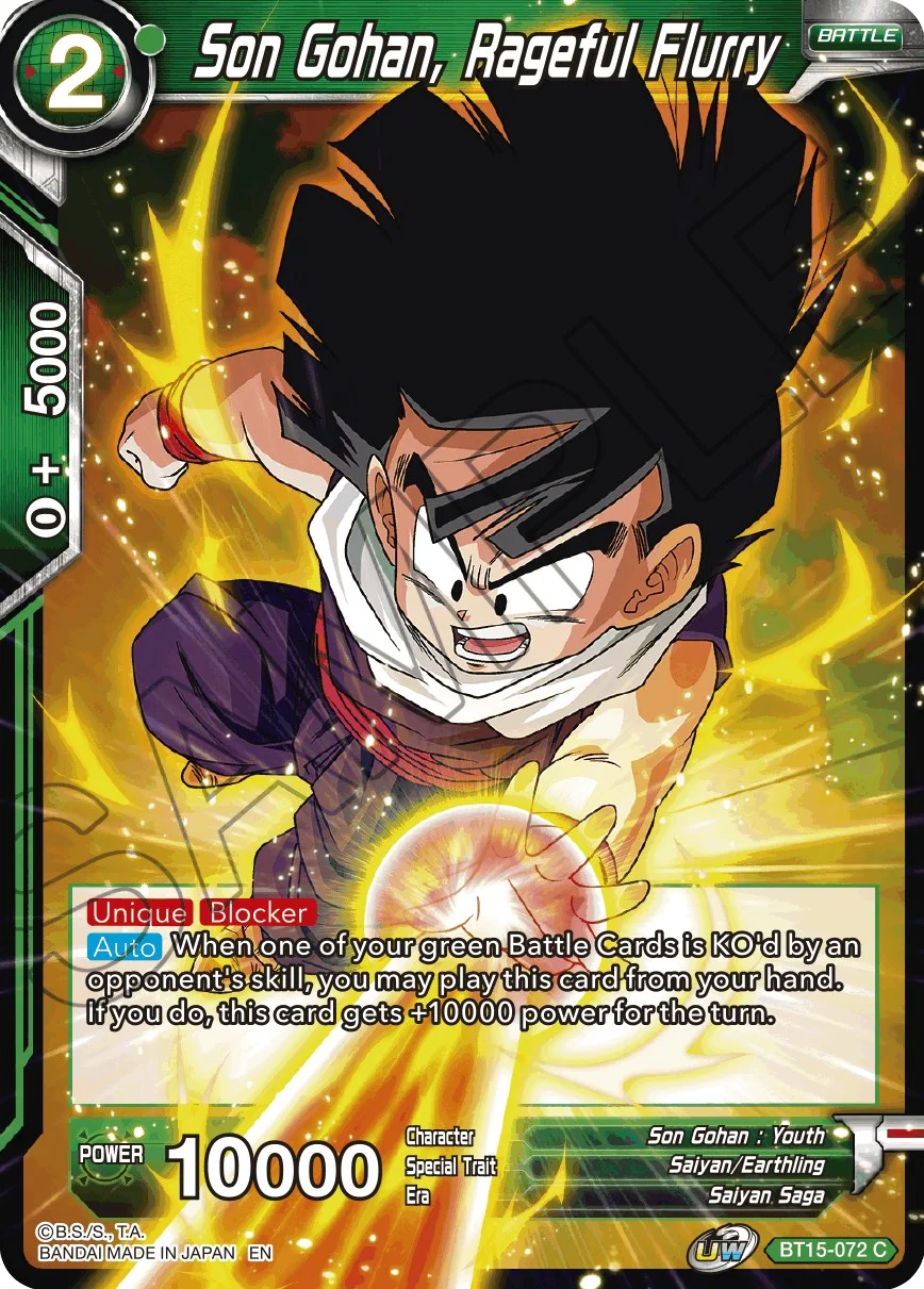 Son Gohan, Rageful Flurry 「BT15-072」「EN」