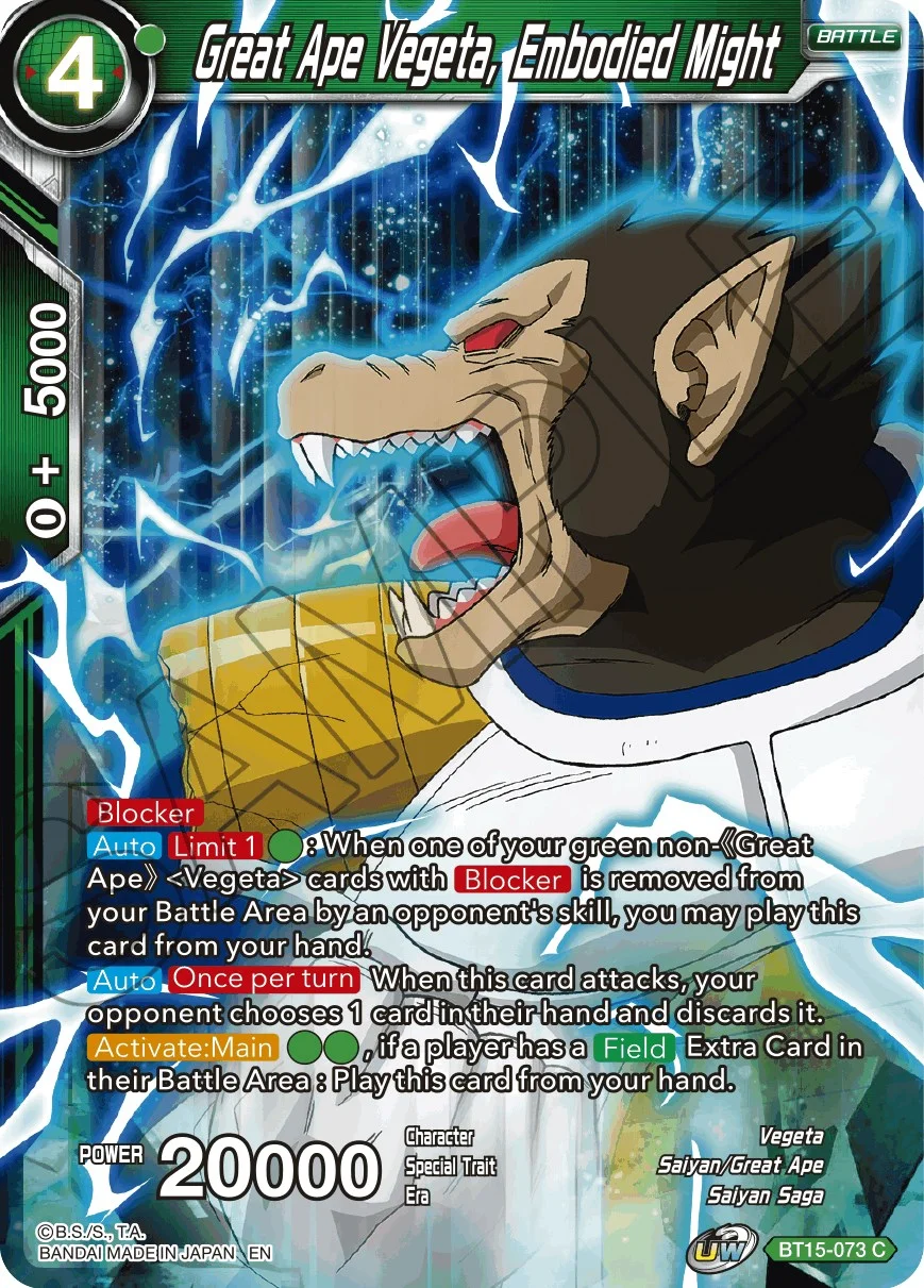 Great Ape Vegeta, Embodied Might 「BT15-073_PR」「EN」