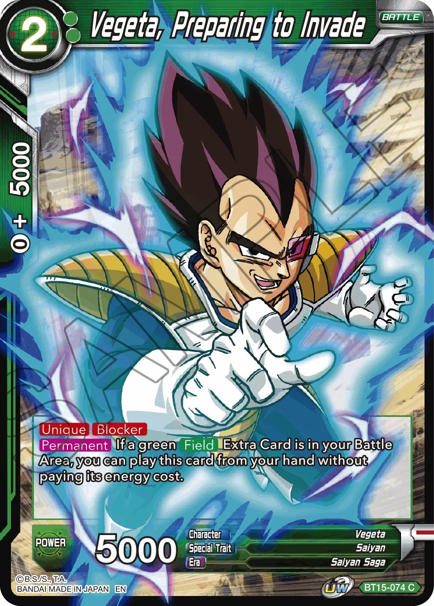 Vegeta, Preparing to Invade 「BT15-074」「EN」